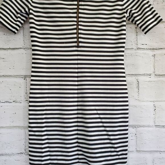 Aritzia Sunday Best Striped Dress Black White - Picture 7 of 10